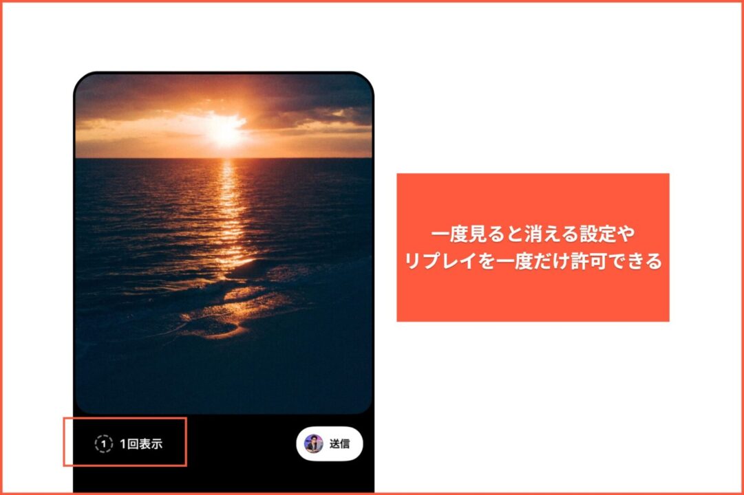 消える写真・動画の説明