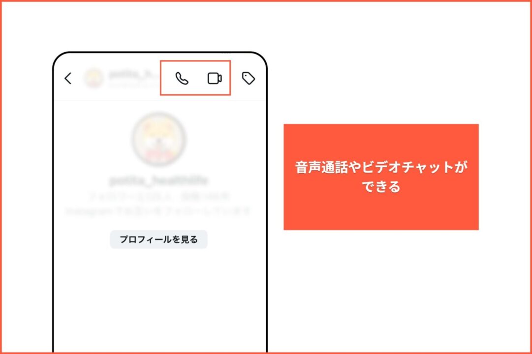 ビデオチャット・音声通話の説明