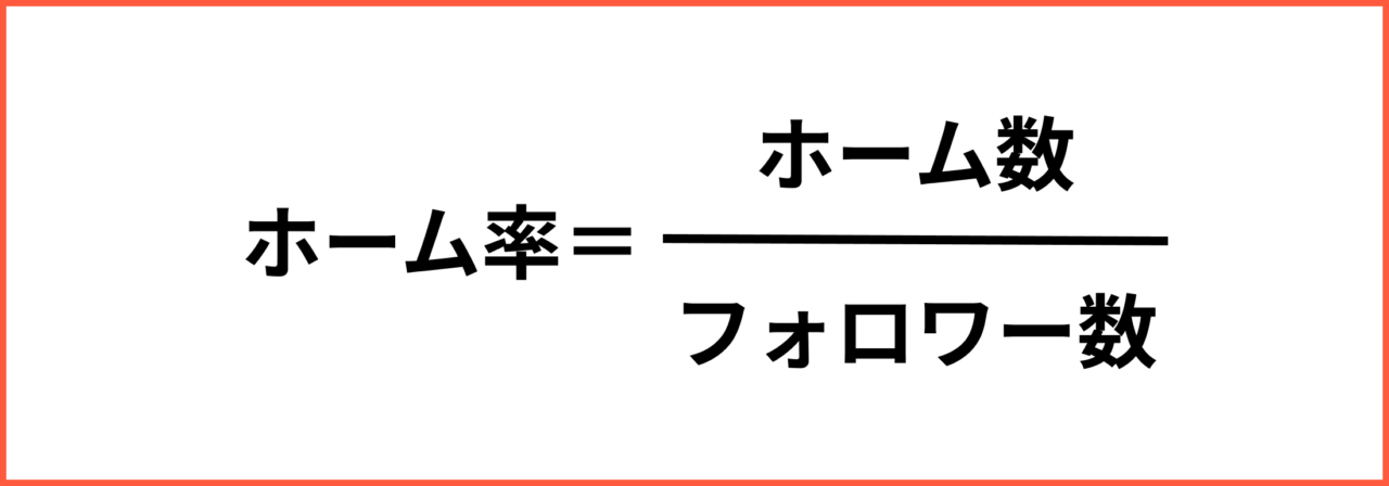 ホーム率の計算の説明
