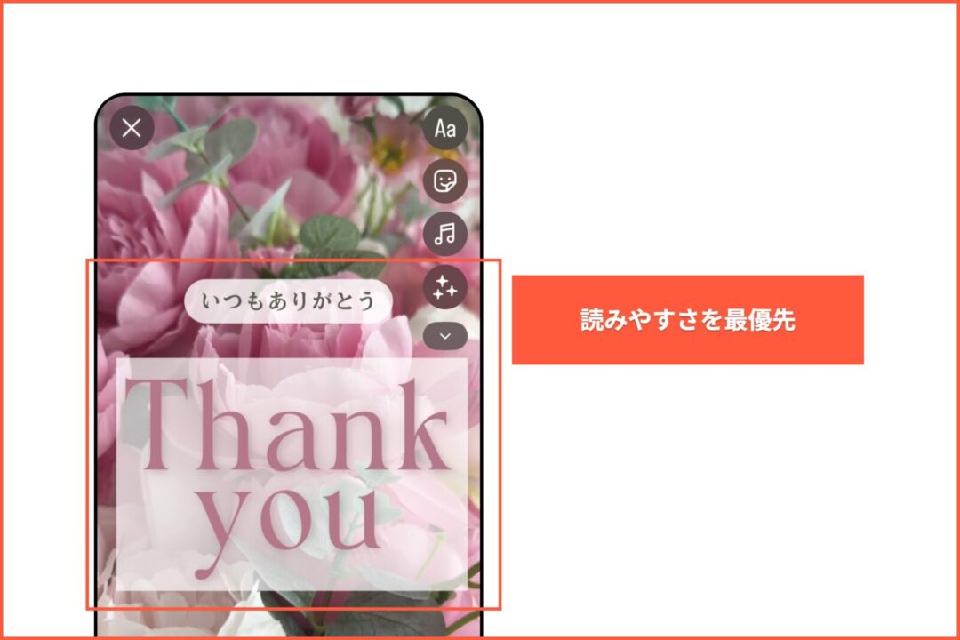 背景との対比を意識するの説明